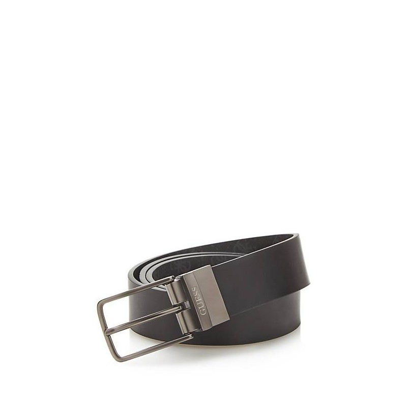 Cinturón cuero placa logo