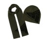 PACK DE BUFANDA Y GORRO ESTAMPADO DE LOGOTIPO